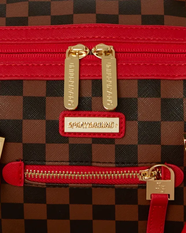 DUFFLES>SPRAYGROUND ALL OR NOTHING SHARKS IN PARIS MINI DUFFLE