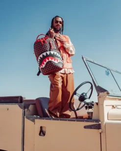 BACKPACKS>SPRAYGROUND ALL OR NOTHING SHARKS IN PARIS BACKPACK (DLXV)