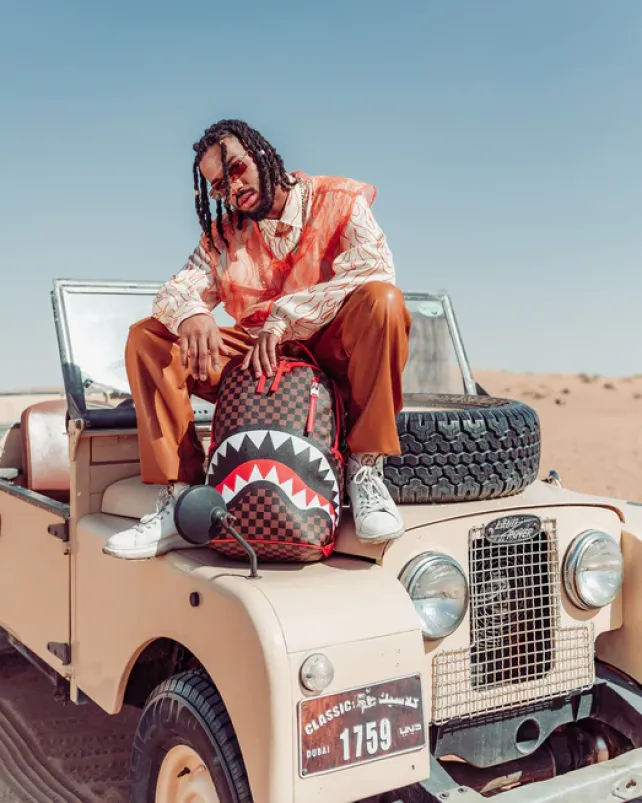 BACKPACKS>SPRAYGROUND ALL OR NOTHING SHARKS IN PARIS BACKPACK (DLXV)