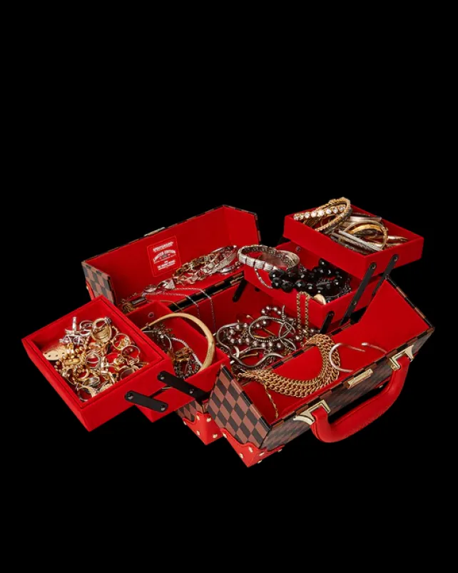 JEWELRY CASES>SPRAYGROUND ALL OR NOTHING SHARKS IN PARIS JEWELRY CASE
