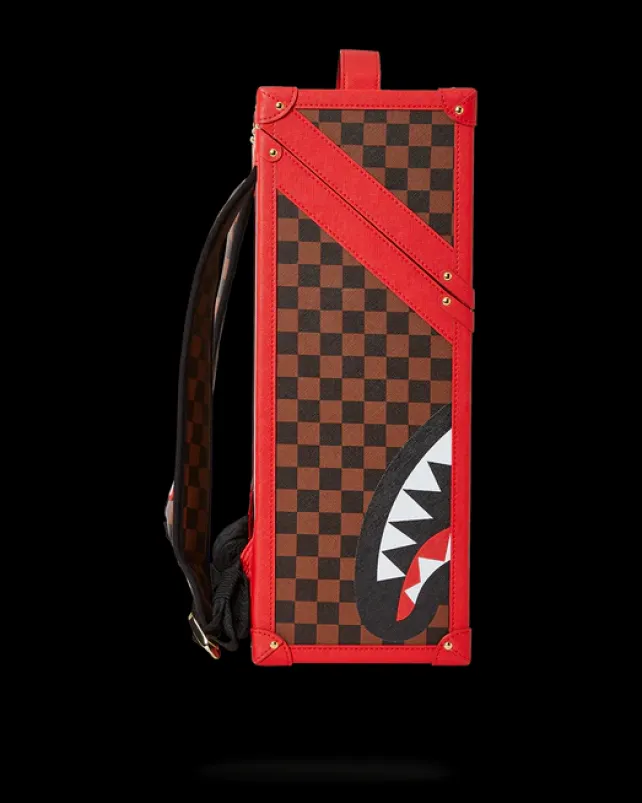 BACKPACKS>SPRAYGROUND ALL OR NOTHING SHARKS IN PARIS CHATURANGA SHARK 1900 BACKPACK