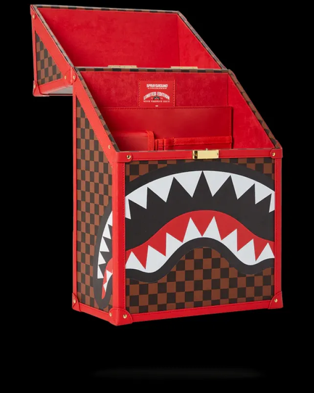 BACKPACKS>SPRAYGROUND ALL OR NOTHING SHARKS IN PARIS CHATURANGA SHARK 1900 BACKPACK