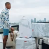 CARRY-ON LUGGAGE>SPRAYGROUND 3AM LE BLANC SHARKNAUTICS HARDSHELL CARRY-ON LUGGAGE