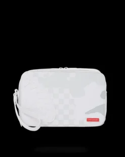 TOILETRIES AKA MONEY BAGS>SPRAYGROUND 3AM LE BLANC TOILETRY BAG