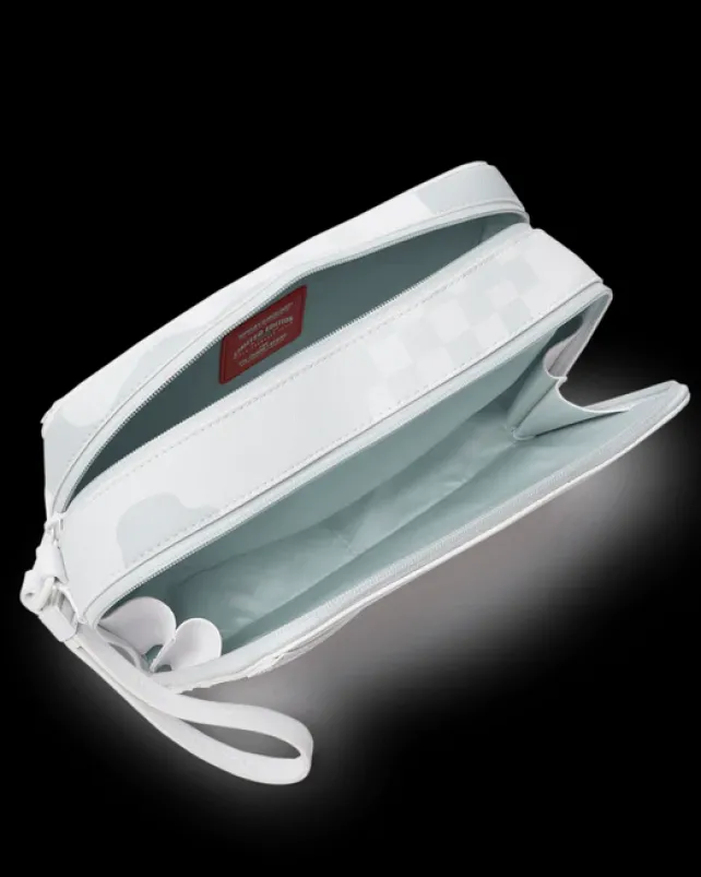 TOILETRIES AKA MONEY BAGS>SPRAYGROUND 3AM LE BLANC TOILETRY BAG