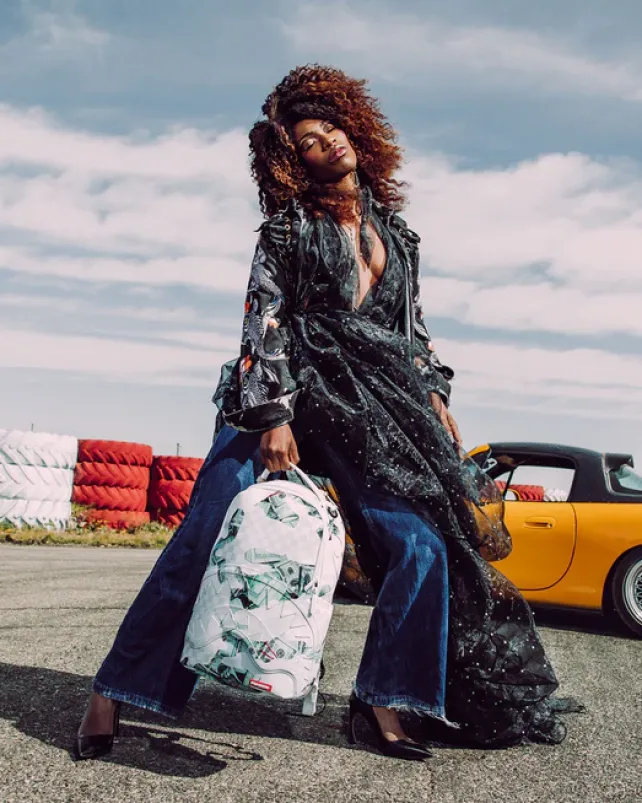 BACKPACKS>SPRAYGROUND 3AM MONEY AT RANDOM BACKPACK (DLXV)