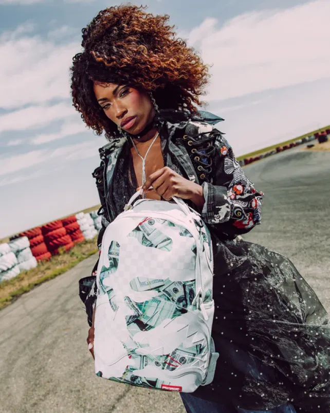 BACKPACKS>SPRAYGROUND 3AM MONEY AT RANDOM BACKPACK (DLXV)
