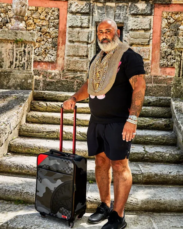 CARRY-ON LUGGAGE>SPRAYGROUND 3AM NEVER SLEEP JETSETTER CARRY-ON LUGGAGE