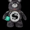 TEDDY BEAR BACKPACKS|BACKPACKS>SPRAYGROUND 3AM NEVER SLEEP MONEYBEAR TEDDYBEAR BACKPACK