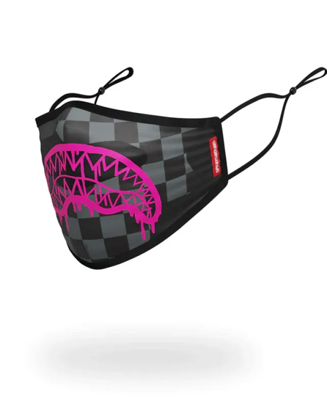 FACE MASKS>SPRAYGROUND 3AM PINK DRIP FACE MASK