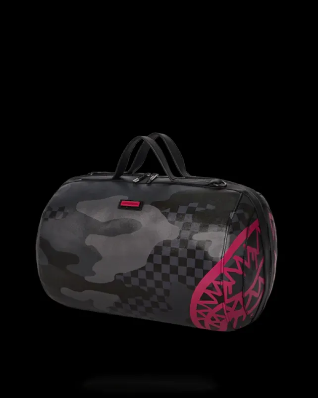DUFFLES>SPRAYGROUND 3AM PINK DRIP TUBE DUFFLE