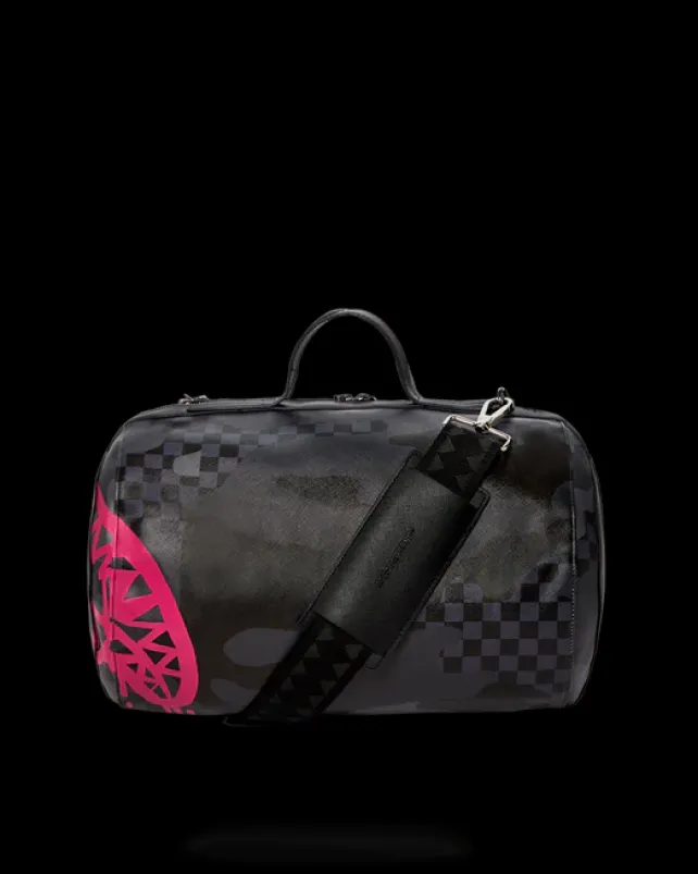 DUFFLES>SPRAYGROUND 3AM PINK DRIP TUBE DUFFLE