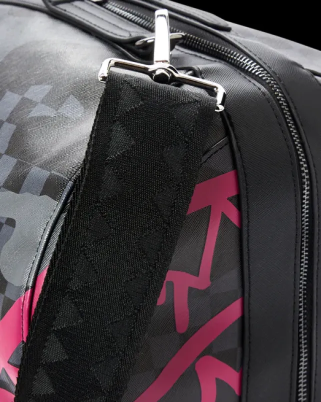DUFFLES>SPRAYGROUND 3AM PINK DRIP TUBE DUFFLE