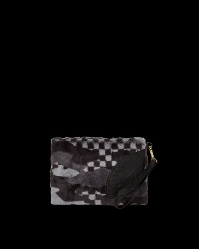 CROSSOVER CLUTCHES>SPRAYGROUND 3AM PLUSH ASPEN HIGHLANDS CROSSOVER CLUTCH