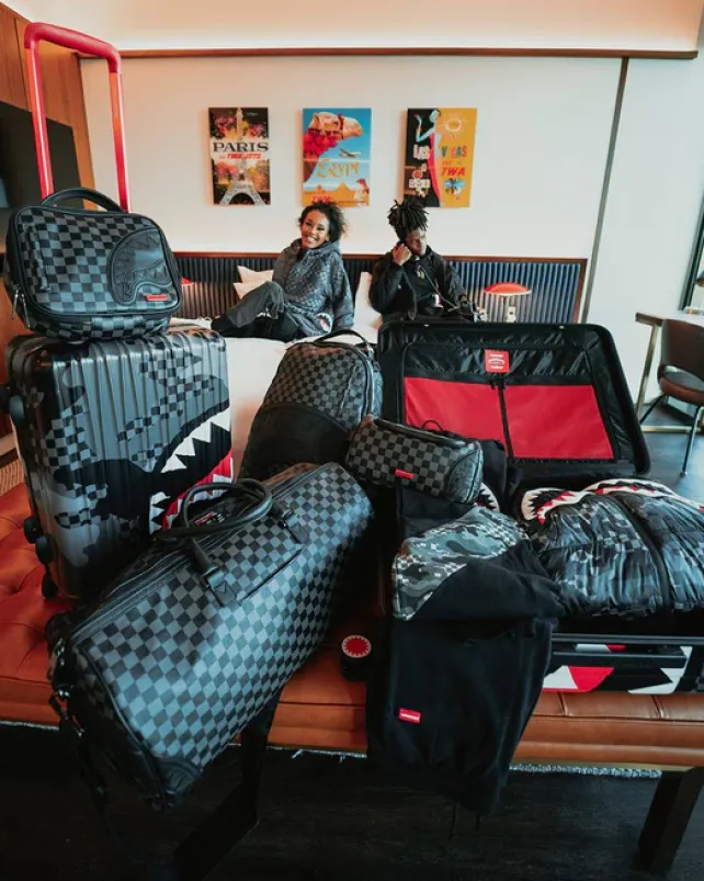 LUGGAGE SETS|FULL-SIZE LUGGAGE>SPRAYGROUND 3AM SHARKNAUTICS 2 PC LUGGAGE SET