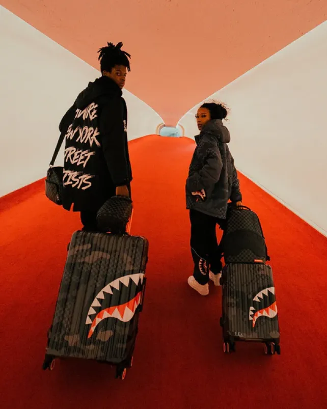 CARRY-ON LUGGAGE>SPRAYGROUND 3AM SHARKNAUTICS 22u201d CARRY-ON LUGGAGE