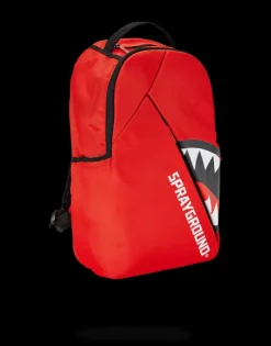 BACKPACKS>SPRAYGROUND ANGLED SHARK (RED)