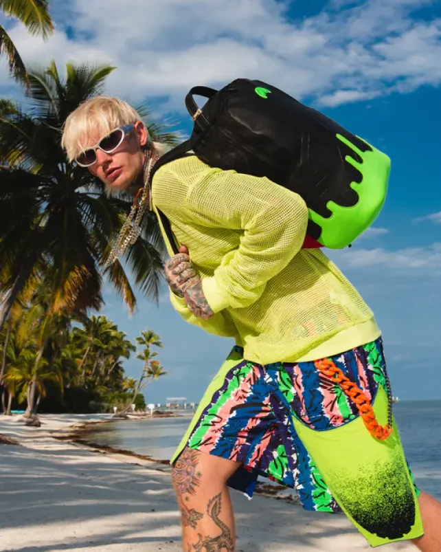 BACKPACKS>SPRAYGROUND ANTI-GRAVITY GREEN BACKPACK (DLXV)