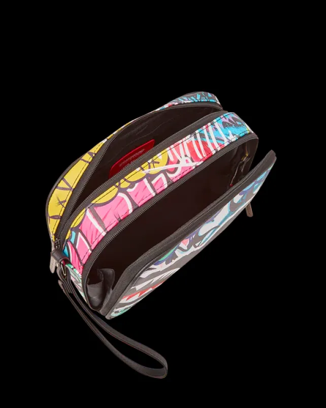 TOILETRIES AKA MONEY BAGS>SPRAYGROUND ARTISTIC PURSUIT TOILETRY BAG