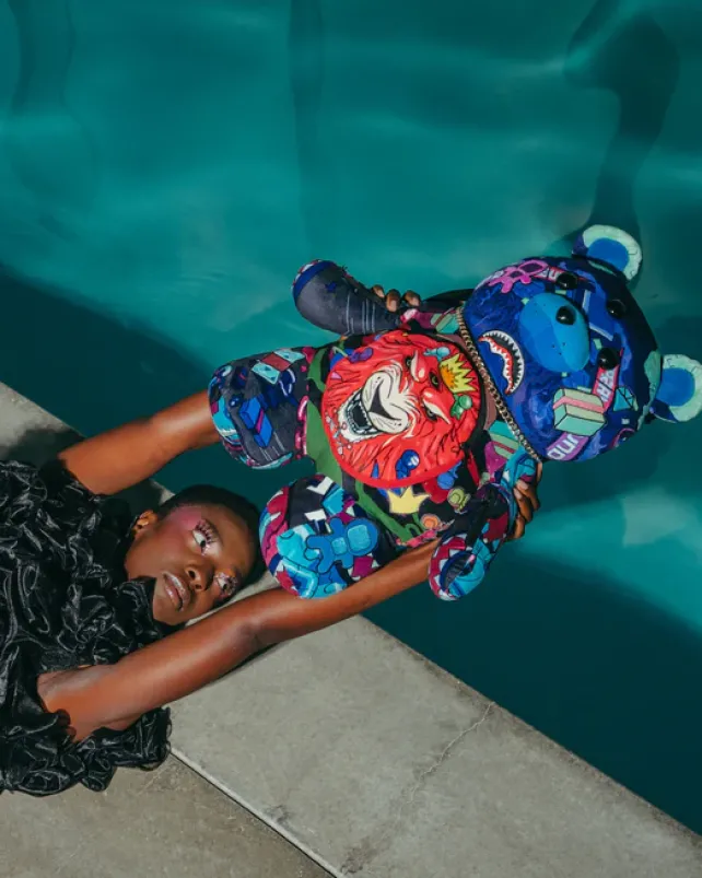 TEDDY BEAR BACKPACKS|BACKPACKS>SPRAYGROUND ASTRO TWILIGHT MONEYBEAR TEDDYBEAR BACKPACK