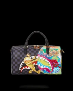 DUFFLES>SPRAYGROUND ASTROMANE SHARKS IN SPACE MINI DUFFLE