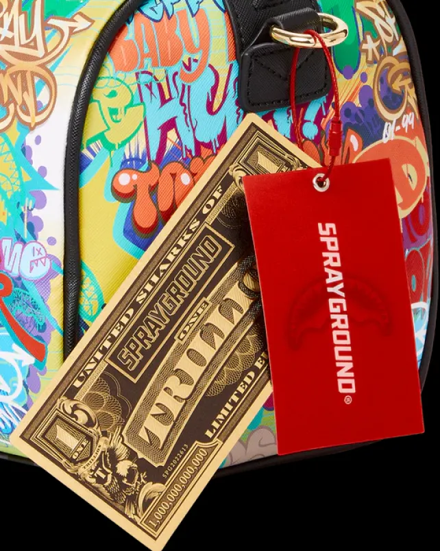 DUFFLES>SPRAYGROUND ASTROMANE SHARKS IN SPACE MINI DUFFLE