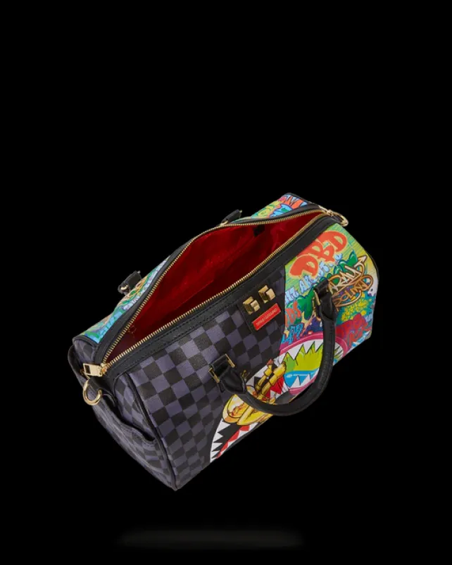 DUFFLES>SPRAYGROUND ASTROMANE SHARKS IN SPACE MINI DUFFLE