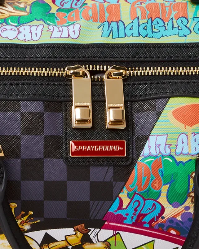 DUFFLES>SPRAYGROUND ASTROMANE SHARKS IN SPACE MINI DUFFLE