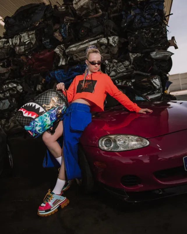 BACKPACKS>SPRAYGROUND ASTROMANE WELCOME TO MY WORLD BACKPACK (DLXV)