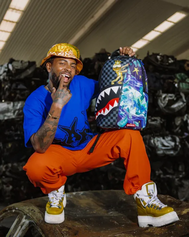 BACKPACKS>SPRAYGROUND ASTROMANE WELCOME TO MY WORLD BACKPACK (DLXV)