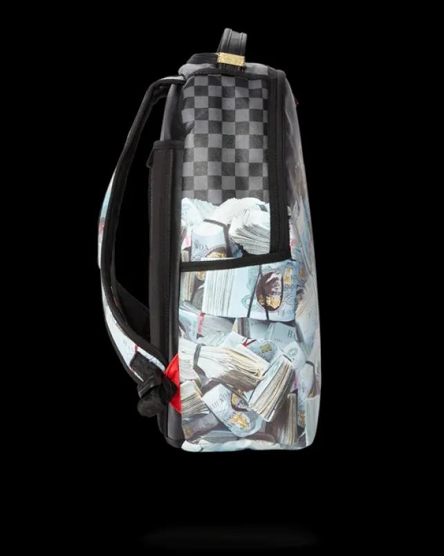 BACKPACKS>SPRAYGROUND BANK STACKS OF ZAMUNDA COMING 2 AMERICA BACKPACK