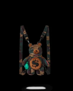 BEAR CUBS|BACKPACKS>SPRAYGROUND BEARCUB BACKPACK - CAMOCHECK MONEYBEAR