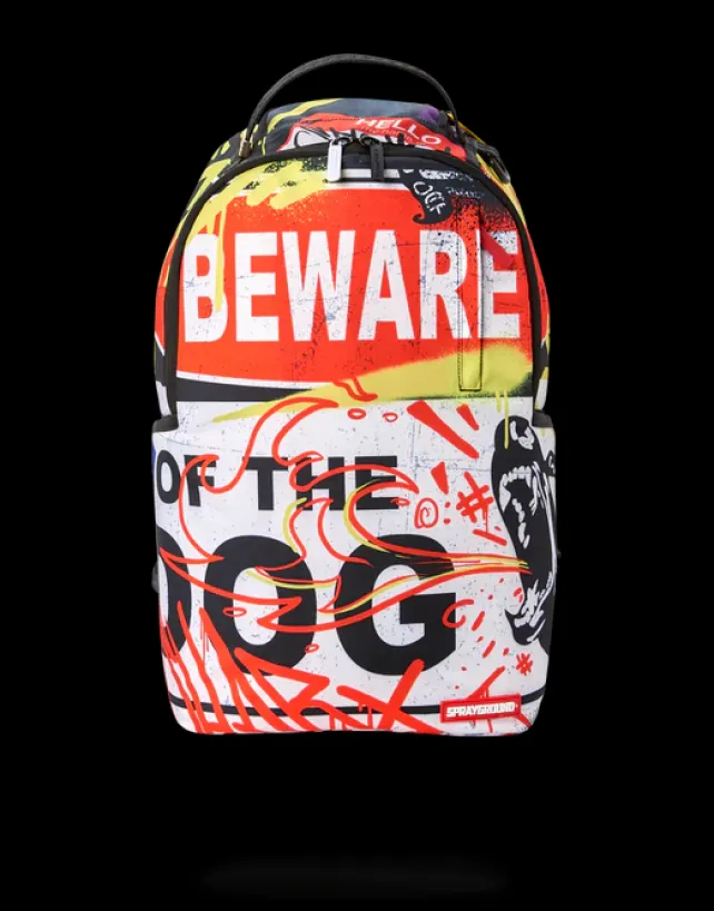 BACKPACKS>SPRAYGROUND BEWARE OF THE DOG BACKPACK
