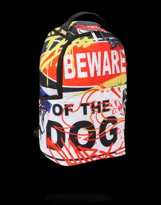 BACKPACKS>SPRAYGROUND BEWARE OF THE DOG BACKPACK