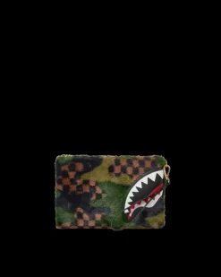 CROSSOVER CLUTCHES>SPRAYGROUND BIG SKY FUR SHARK CROSSOVER CLUTCH