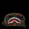 TOILETRIES AKA MONEY BAGS>SPRAYGROUND BIG SKY FUR SHARK MESSENGER BRICK BAG
