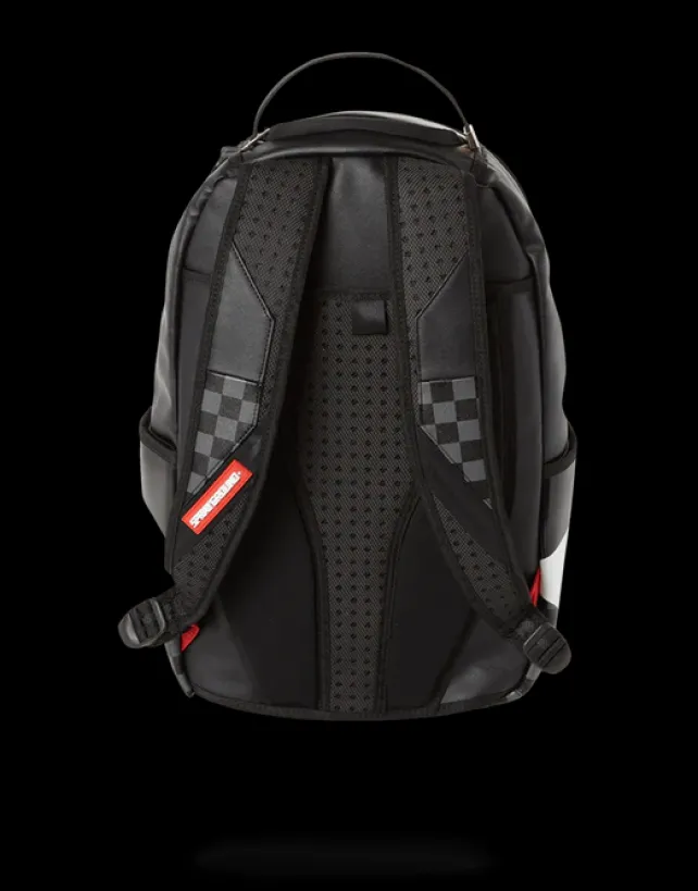BACKPACKS>SPRAYGROUND BLACK HALF CHECK SHARKS IN PARIS BACKPACK (ONE OF ONE)