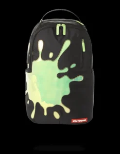 BACKPACKS>SPRAYGROUND BLUE MIRROR REFLECTIVE SPLAT BACKPACK (ONE OF ONE)