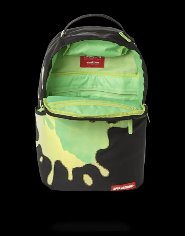 BACKPACKS>SPRAYGROUND BLUE MIRROR REFLECTIVE SPLAT BACKPACK (ONE OF ONE)