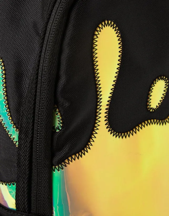 BACKPACKS>SPRAYGROUND BLUE MIRROR REFLECTIVE SPLAT BACKPACK (ONE OF ONE)