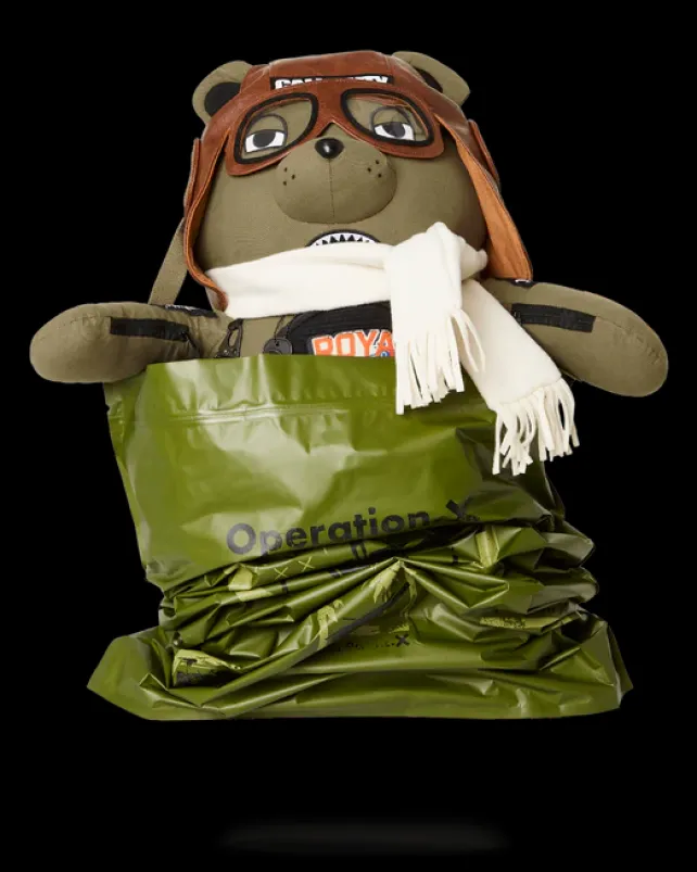 TEDDY BEAR BACKPACKS|BACKPACKS>SPRAYGROUND CALL OF DUTY AVIATOR FEARLESS MONEYBEAR TEDDYBEAR BACKPACK