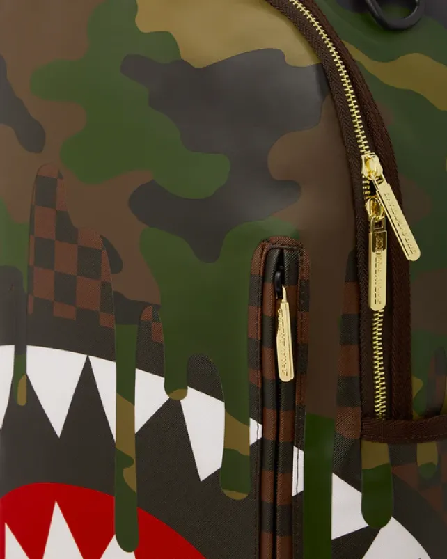 BACKPACKS>SPRAYGROUND CAMO DRIP SHARKS IN PARIS BACKPACK (DLXV)