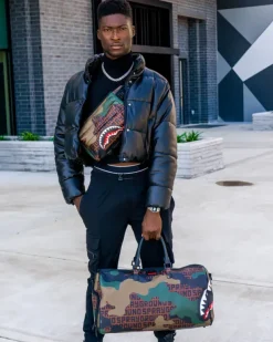 DUFFLES>SPRAYGROUND CAMO INFINITI DUFFLE