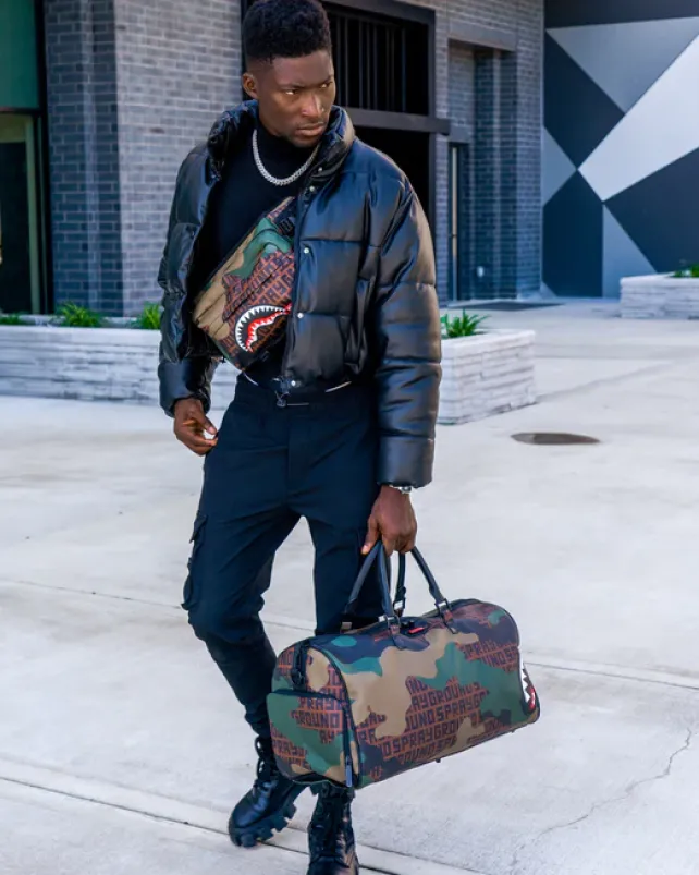 DUFFLES>SPRAYGROUND CAMO INFINITI DUFFLE