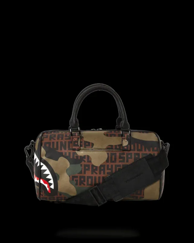 DUFFLES>SPRAYGROUND CAMO INFINITI MINI DUFFLE