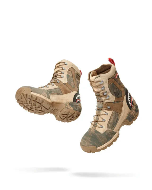 BOOTS>SPRAYGROUND CAMO TERRAIN FUERZA COBRA PARATROOPER BOOTS - MADE IN COLOMBIA NUMBERED 1/280 PAIRS