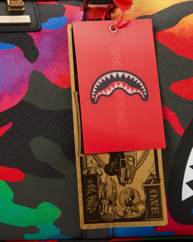 DUFFLES>SPRAYGROUND CAMOBURST MINI DUFFLE