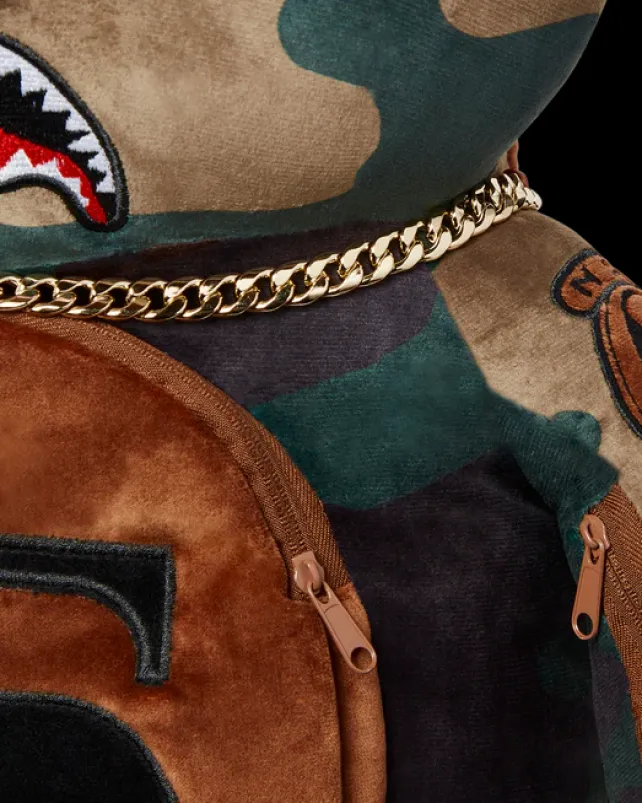 TEDDY BEAR BACKPACKS|BACKPACKS>SPRAYGROUND CAMOCHECK MONEYBEAR TEDDYBEAR BACKPACK