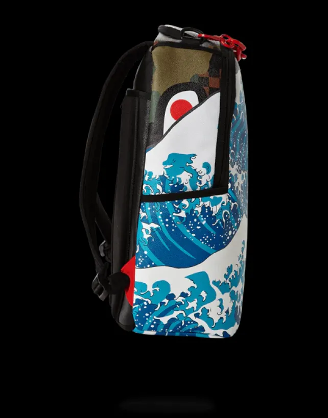 BACKPACKS>SPRAYGROUND CAMOKAWA WAVE SHARK