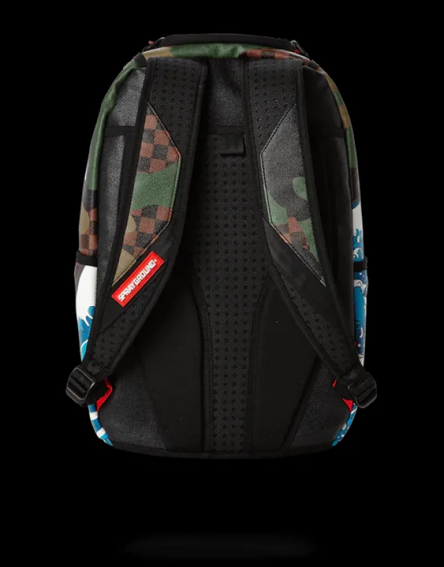 BACKPACKS>SPRAYGROUND CAMOKAWA WAVE SHARK